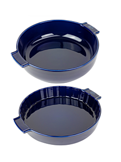 Set of Blue Ceramic Baking Dishes - Peugeot Saveurs