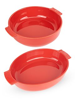 Set of Red Ceramic Baking Dishes - Peugeot Saveurs