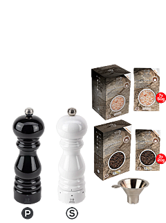 ParisRama u'Select Set – Black Lacquered and White Lacquered, 18 cm - Peugeot Saveurs