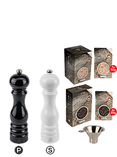 Pack ParisRama u'Select Black Lacquered and White Lacquered – 22cm – 8,7bin - Peugeot Saveurs