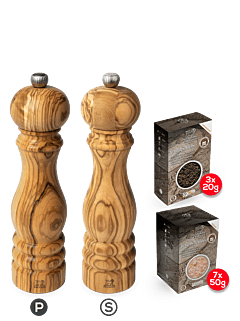 Paris Olive Wood 22cm Bundle - Peugeot Saveurs