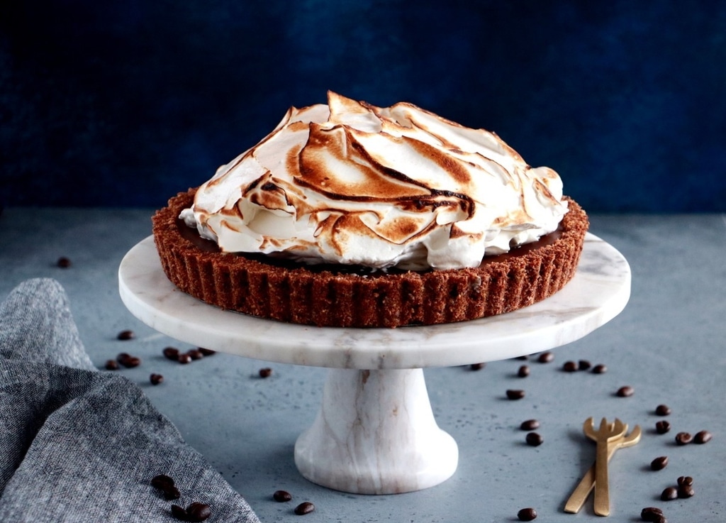 Chocolate Coffee Meringue Pie