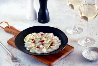 Sea Scallop Carpaccio with Lime