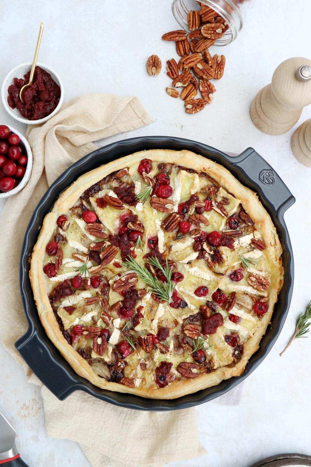 Cranberry Brie Tart with Pecans_5 - Peugeot Saveurs