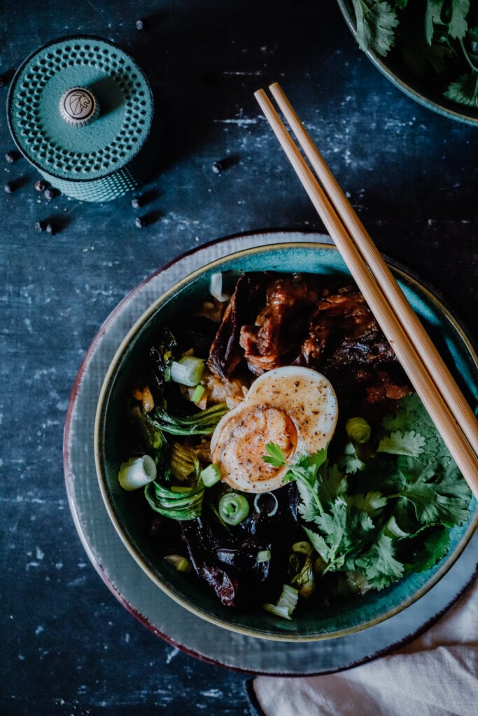 Beef ramen with Szechuan pepper