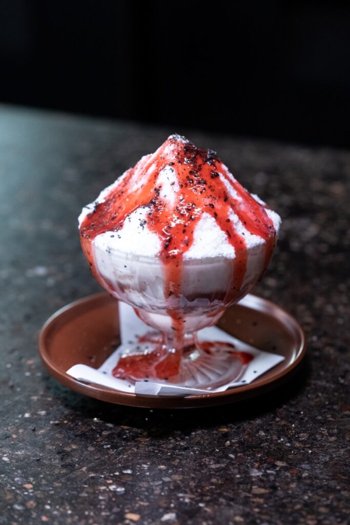 Kampot Red Peppercorn And Strawberry Patbingsu