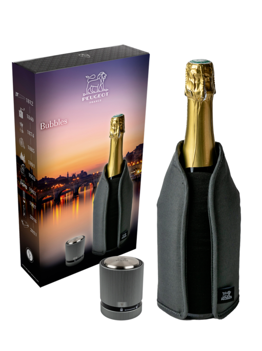 【新品未使用】 Peggy Top Licorice Bohemia 3Y Bubbles Gift box – frizz cooling sleeve grey finish and line