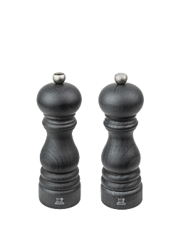 Paris Salt and pepper mill set in chocolate, 18cm - Peugeot Saveurs