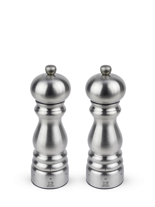 Paris chef Set of u’select manual salt and pepper mills,stainless steel