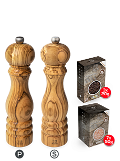 Paris Olive Wood 22cm Bundle - Peugeot Saveurs
