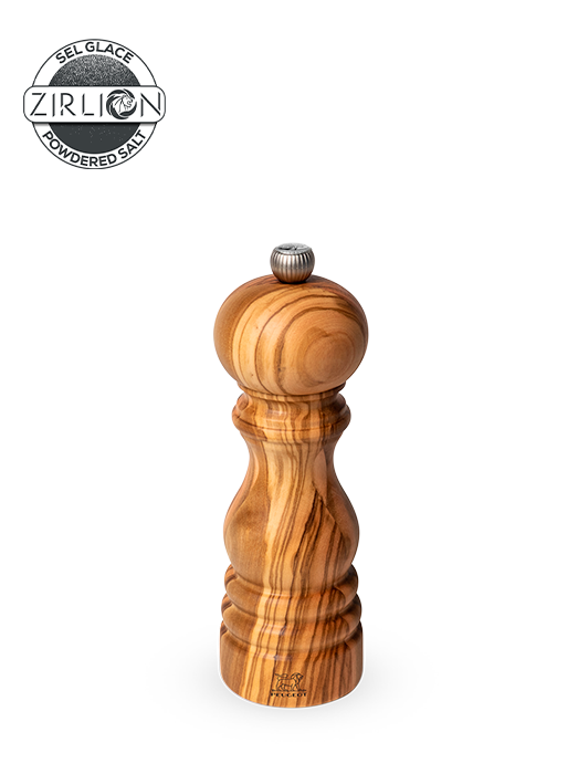With the inimitable lively grain of the olive wood coursing through the body of Peugeot's iconic Paris mill, this 18cm manual salt mill really is one-of-a-kind and will bring authentic style as well as flavour to your everyday enjoyment of food.  Suitable for dry rock salt only. Paris