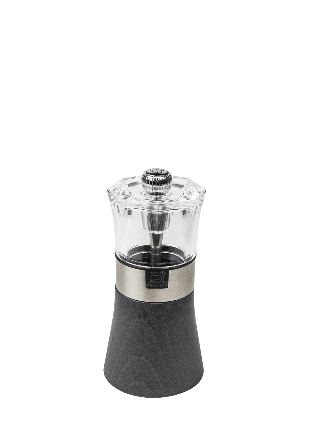 Image of Graphite pepper mill, wood, stainless steel and acrylic, 12cm Oslo